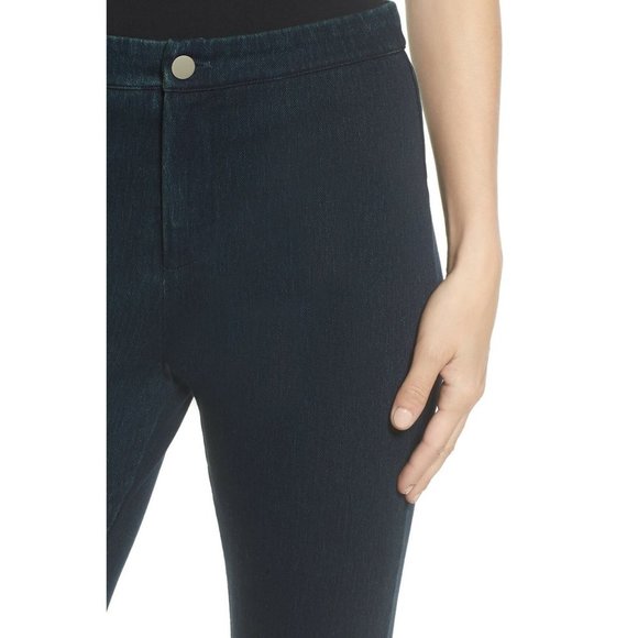 Lysse Slimming Cigarette Crop Leggings Indigo Blue Denim Style #1890 X-Small 2-4 - Picture 3 of 11
